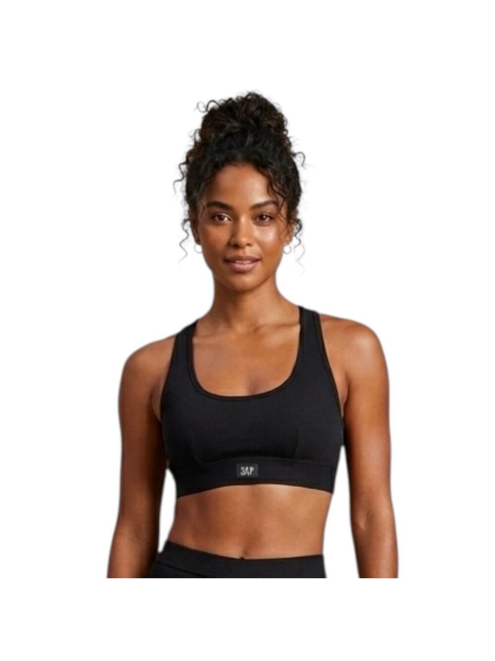 GapBody Cotton Rib Racerback Bralette Black NWT Small
